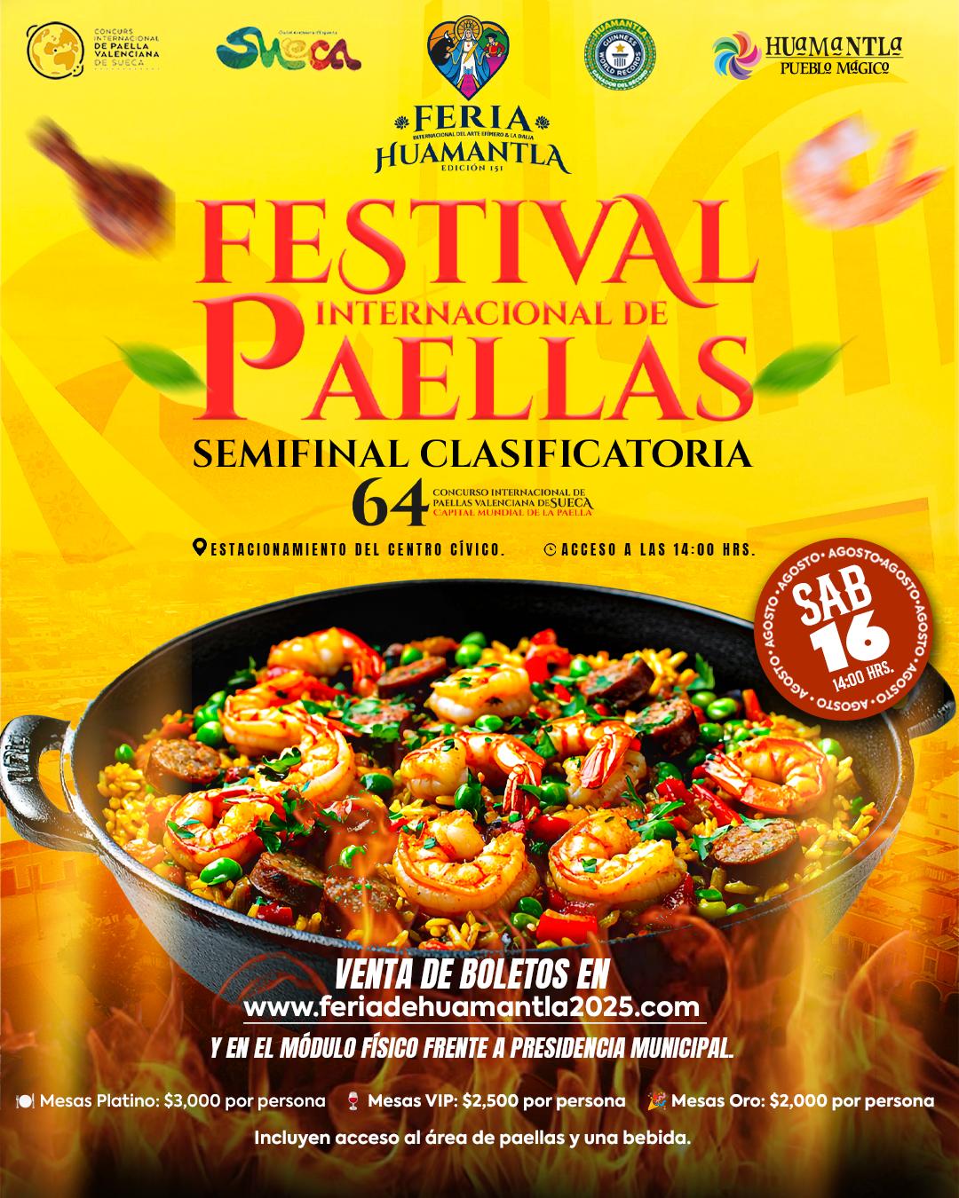 Inicia la venta de boletos para el Festival de Paellas Huamantla 2025